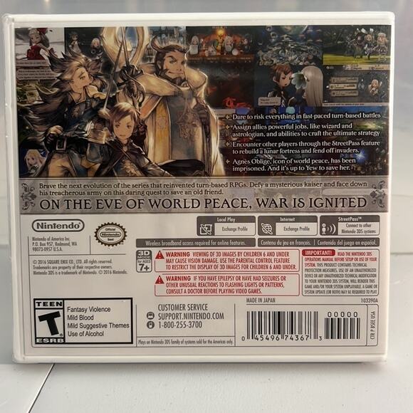3ds Bravely Second: End Layer NEW in wrap Nintendo - Picture 2 of 3